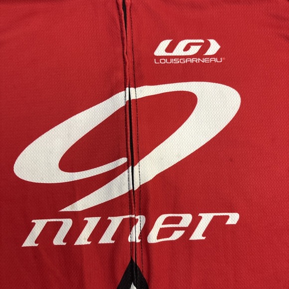 Niner Hayes Louis Garneau Mens Cycling Jersey Short Sleeve Red Black Yellow - Picture 5 of 16